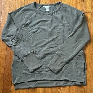 Athleta Coaster Luxe Recover Green Sweatshirt Women’s S